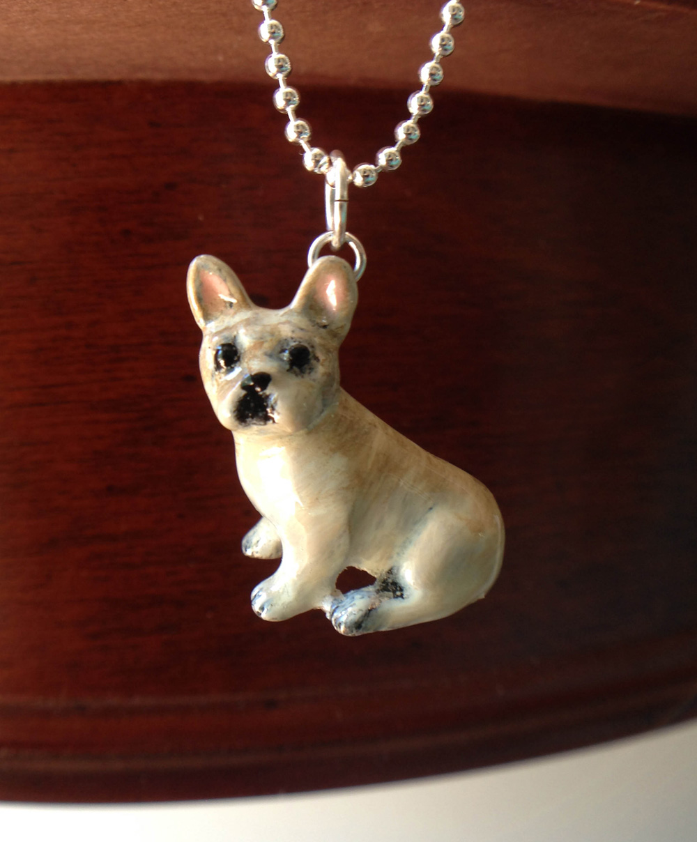 French Bulldog Silver Necklace | MYLEE London